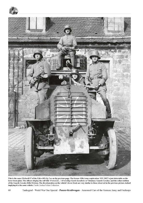Panzer-Kraftwagen Armoured Cars of the German Army and Freikorps